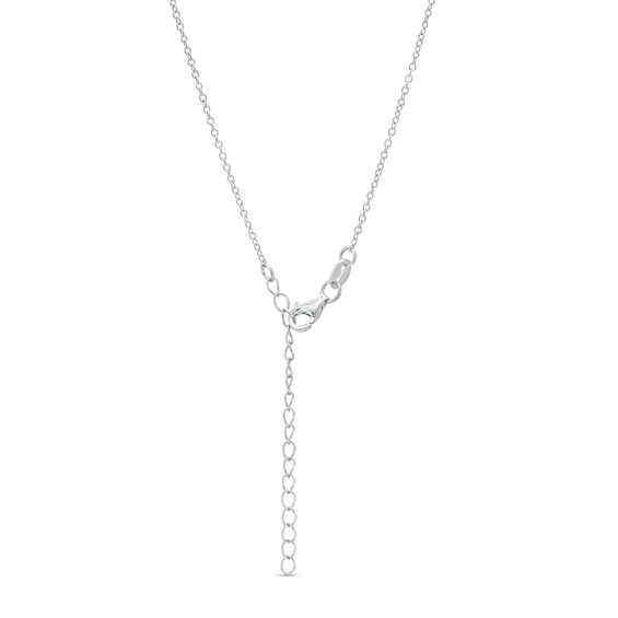 Solid Sterling Silver CZ Triple Butterfly Station Necklace - 16" + 2"