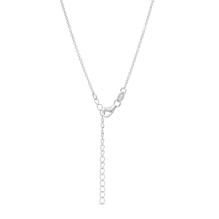 Solid Sterling Silver CZ Triple Butterfly Station Necklace - 16" + 2"