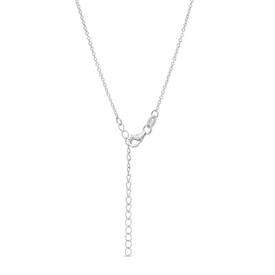 Solid Sterling Silver CZ Triple Butterfly Station Necklace - 16" + 2"