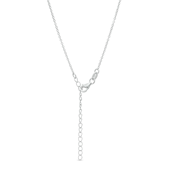 Solid Sterling Silver CZ Triple Butterfly Station Necklace - 16" + 2"