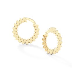 Wiggity Whack Hoops in Sterling Silver with 14K Gold Plate