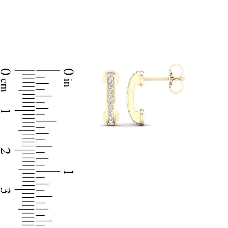 Ear "Rings" Studs in Sterling Silver with 14K Gold Plate
