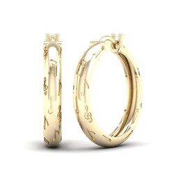 Music to My Ears Hoops in Sterling Silver with 14K Gold Plate
