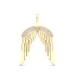 Wing Charm in Sterling Silver with 14K Gold Plate