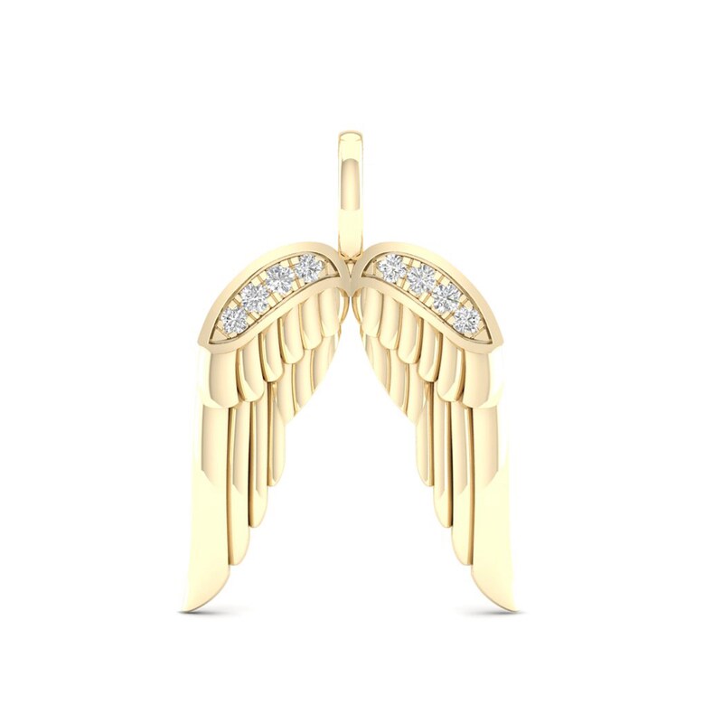 undefined | Wing Charm in Sterling Silver with 14K Gold Plate