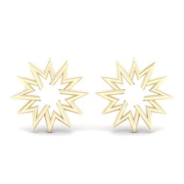 Wiggity Whack Studs in Sterling Silver with 14K Gold Plate