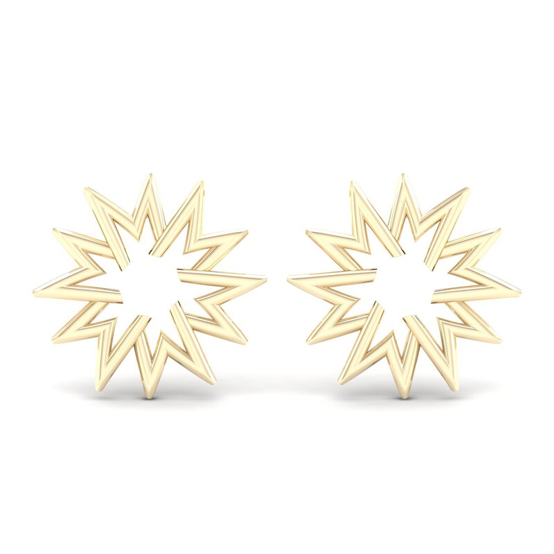 undefined | Wiggity Whack Studs in Sterling Silver with 14K Gold Plate