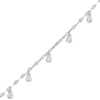 Thumbnail Image 1 of Cubic Zirconia Bezel Station Bracelet in Sterling Silver - 7"