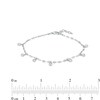 Thumbnail Image 2 of Cubic Zirconia Bezel Station Bracelet in Sterling Silver - 7"