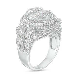 Men's Cubic Zirconia Center Row Bold Ring -  Size 10