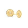 Thumbnail Image 0 of Cubic Zirconia Evil Eye Token Stud Earrings in 10K Gold
