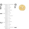 Thumbnail Image 2 of Cubic Zirconia Evil Eye Token Stud Earrings in 10K Gold