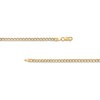 Thumbnail Image 2 of Made in Italy 2.9mm Pave Curb Chain Necklace in 10K Hollow Gold - 18"