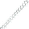 Thumbnail Image 0 of Made in Italy 8mm Concave Curb Chain Bracelet in Solid Sterling Silver - 8.5"