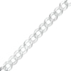 Thumbnail Image 1 of Made in Italy 8mm Concave Curb Chain Bracelet in Solid Sterling Silver - 8.5"