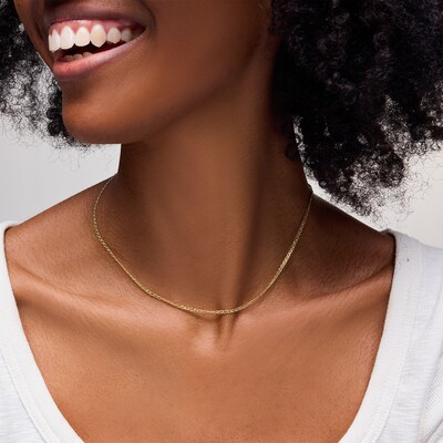 10K Hollow Gold Rambo Chain - 16"
