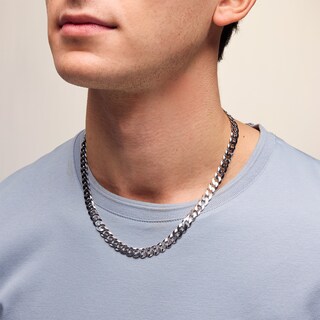 Sterling Silver Flat Curb Chain