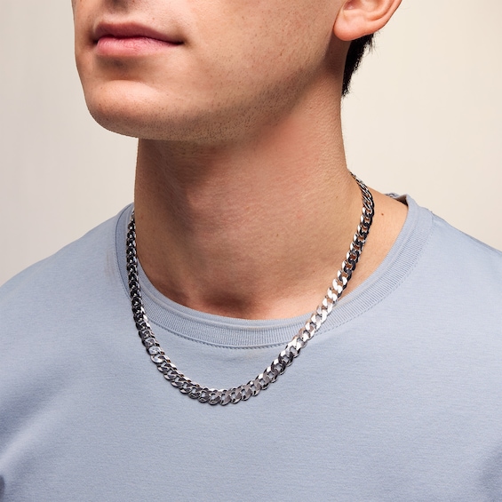 Sterling Silver Flat Curb Chain