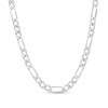 Thumbnail Image 1 of Made in Italy 5.1mm Sqaure Figaro Chain Necklace in Solid Sterling Silver - 22"