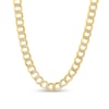 Thumbnail Image 1 of Made in Italy 6.8 Diamond-Cut Round Curb Chain Necklace in 10K Semi-Solid Gold - 20"