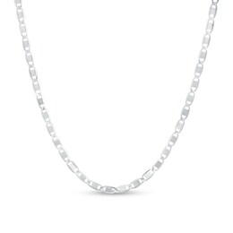 Made in Italy 2.58mm Shiny Valentino Chain Necklace in Solid Sterling Silver - 18&quot;