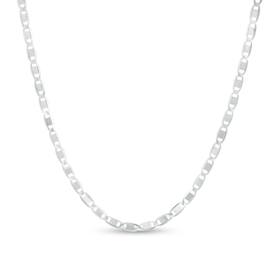 Made in Italy 2.58mm Shiny Valentino Chain Necklace in Solid Sterling Silver - 18"