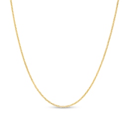 1.12mm  Criss Cross Chain Necklace in 14K Solid Gold - 18&quot;