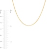 Thumbnail Image 2 of 1.12mm  Criss Cross Chain Necklace in 14K Solid Gold - 18"