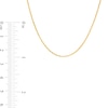 Thumbnail Image 3 of 1.12mm  Criss Cross Chain Necklace in 14K Solid Gold - 18"