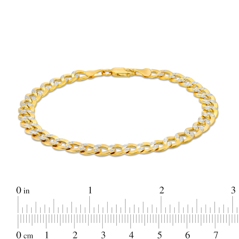 10K Gold Reversible Curb Bracelet