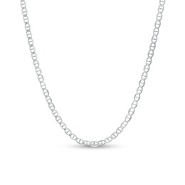 Made in Italy 2.7mm Diamond-Cut Mariner Chain Necklace in Solid Sterling Silver - 22&quot;