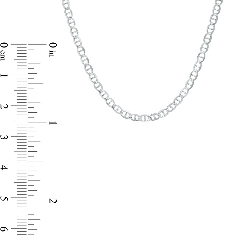 Made in Italy 2.7mm Diamond-Cut Mariner Chain Necklace in Solid Sterling Silver - 22"