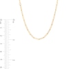 Made in Italy 1.8mm Mirror and Paper Clip Chain Necklace in 10K Solid Gold - 18"