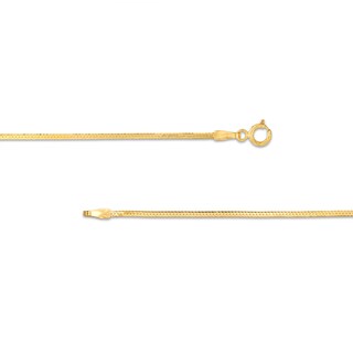 Made in Italy 1.5mm Herringbone Chain Bracelet in 10K Solid Gold - 7.5"