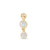 Thumbnail Image 1 of 10K Gold CZ Round Dangle Belly Button Ring - 14G 7/16"
