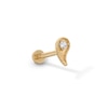 Thumbnail Image 0 of 14K Gold CZ Paisley Stud -18G 5/16"