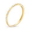 Cubic Zirconia Channel-Set Ring in 10K Gold - Size 7