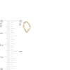 Thumbnail Image 2 of 14K Gold Pointed Clicker Hoop - 18G 3/8"