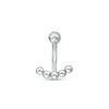 Thumbnail Image 1 of Stainless Steel 5 Bead Curved Barbell - 16G 5/16"
