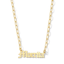 Gothic Style Name Necklace (1 Line)