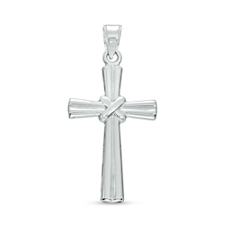 Cross Necklace Charm in Sterling Silver