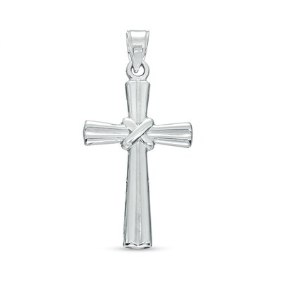 Cross Necklace Charm in Sterling Silver