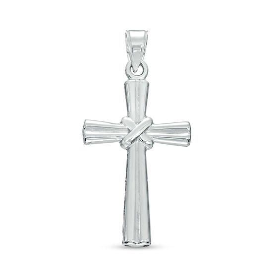 Cross Necklace Charm in Sterling Silver