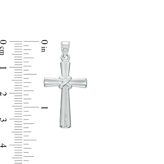 Cross Necklace Charm in Sterling Silver