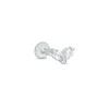 Thumbnail Image 0 of Stainless Steel CZ Two Stone Marquise Stud - 18G 5/16"