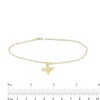 Thumbnail Image 2 of Bee Charm Paper Clip Chain Anklet in 10K Gold - 9&quot; + 1&quot;