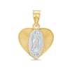 Thumbnail Image 0 of Heart Our Lady of Guadalupe Necklace Charm in 10K Two-Tone Gold