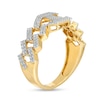 Thumbnail Image 2 of 1/6 CT. T.W. Diamond Champion Ring in Sterling Silver with 14K Gold Plate