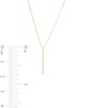 Thumbnail Image 1 of Diamond Accent "I" Initial Necklace in Sterling Silver with 14K Gold Plate - 18"
