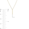 Thumbnail Image 1 of Diamond Accent "L" Initial Necklace in Sterling Silver with 14K Gold Plate - 18"